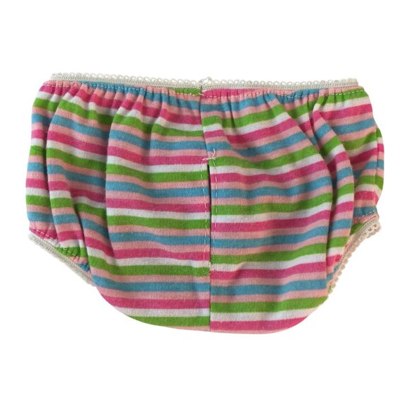 Build A Bear Clothes Pink Underwear Panties Stripes Hearts Lot of 3 Under Pants - Picture 7 of 8